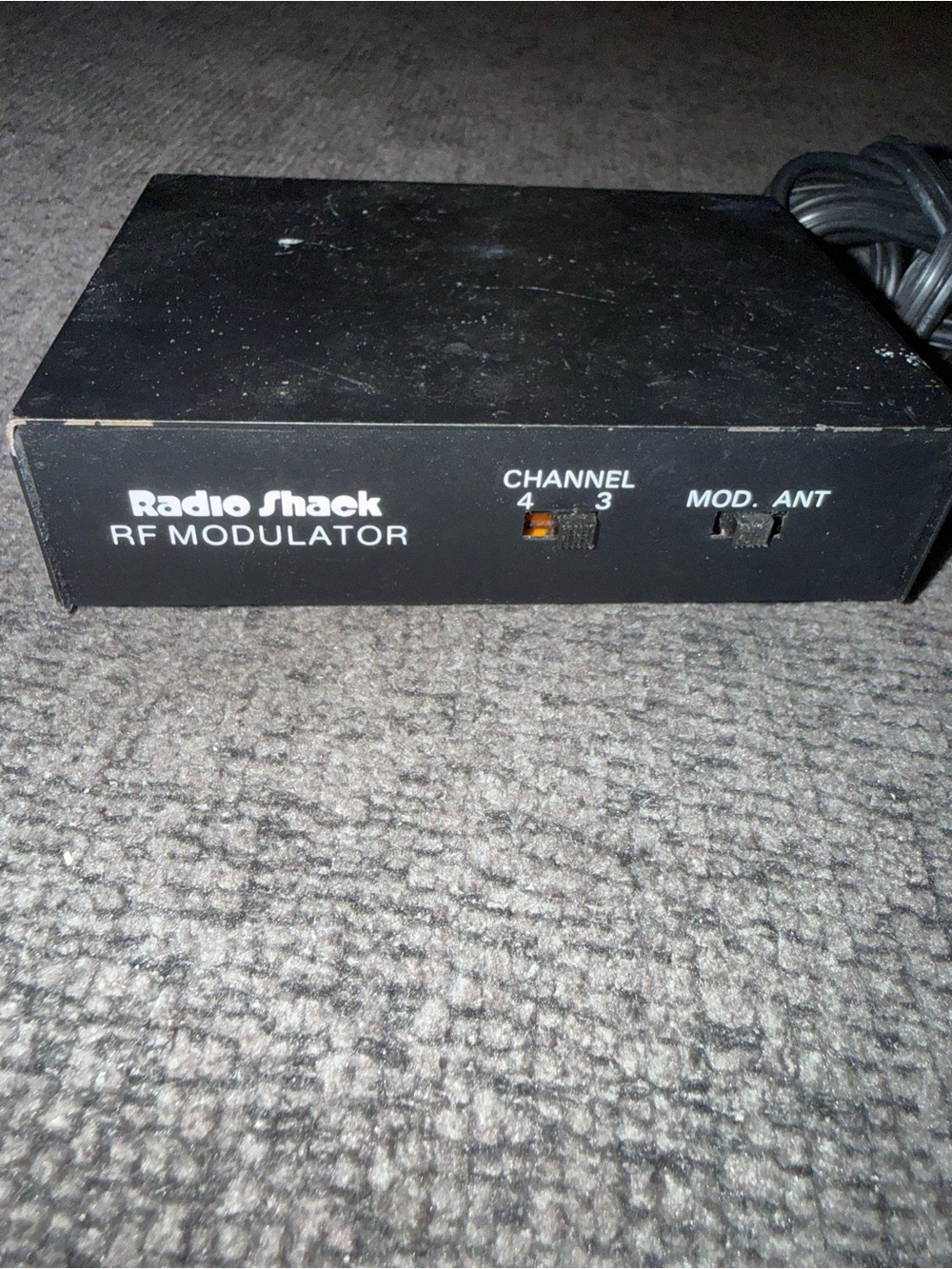 Vintage Radio Shack RF Modulator Channel 3/4 AV Video TV Converter Retro Gaming